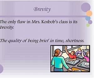 Brevity author John Kerl Brevity author John Kerl