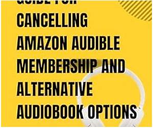 Guide for cancelling Amazon Audible Membership Guide for cancelling Amazon Audible Membership