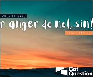 Is Anger Always a Sin? Is Anger Always a Sin?