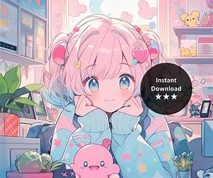 Kawaii Anime Girls AI Art Book Kawaii Anime Girls AI Art Book