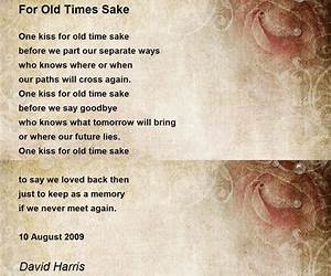 Once More For Old Times' Sake Once More For Old Times' Sake