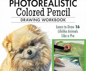 Photorealistic Colored Pencil Drawing Workbook (Book 2): Learn to Draw 16 Lifelike Animals like a Pro (Design Originals) How to Create Realistic Scales, Fur, Eyes, Shiny Surfaces, and More