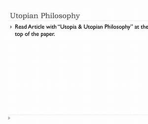 Primer on Utopian Philosophy, A