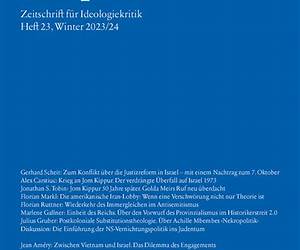 Sans PhraseZeitschrift für Ideologiekritik Heft 21, Winter 2023 Sans PhraseZeitschrift für Ideologiekritik Heft 21, Winter 2023