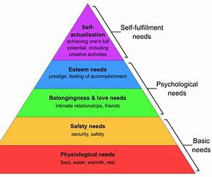 The Pyramid of Needs The Pyramid of Needs